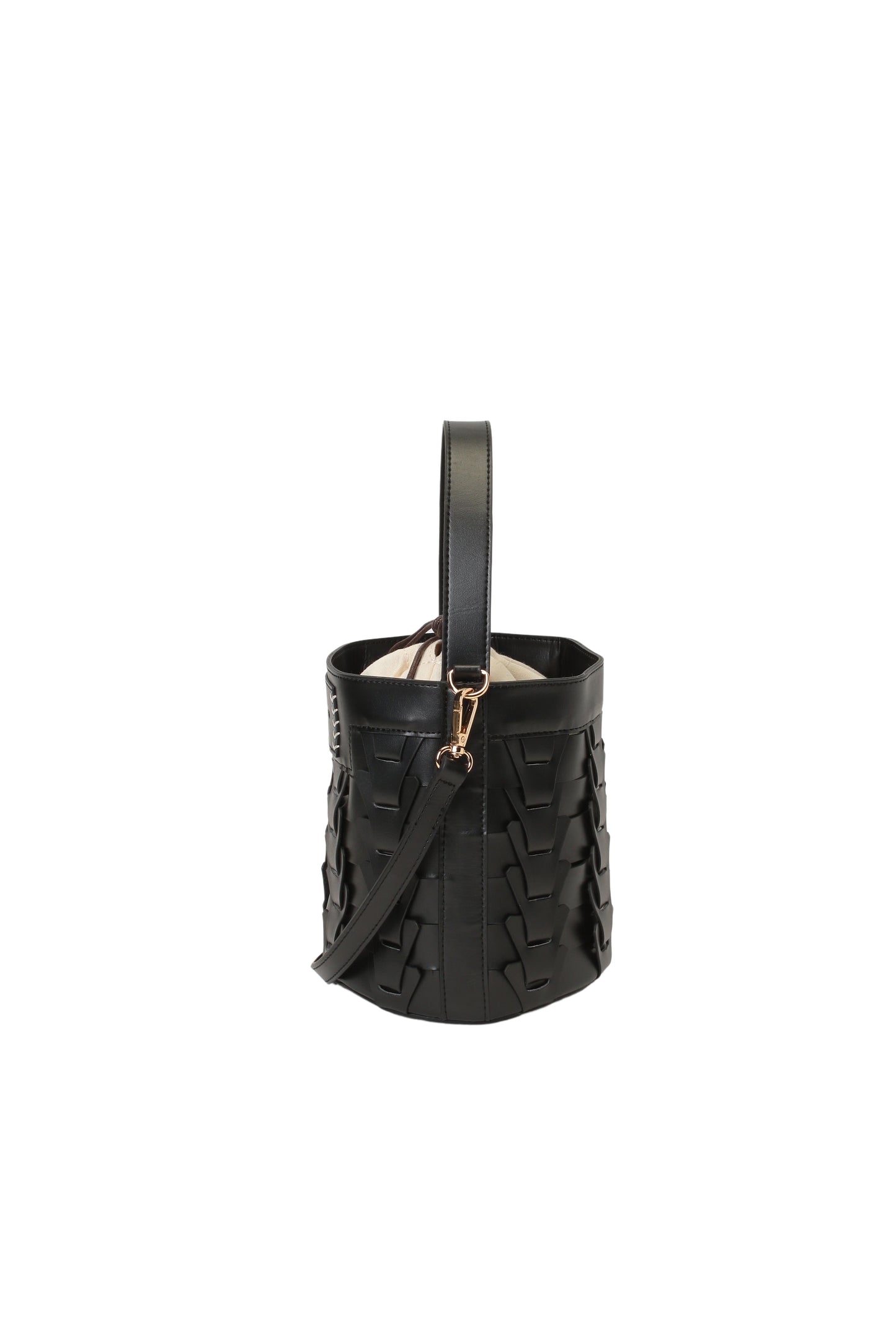 v piece mesh bucket bag