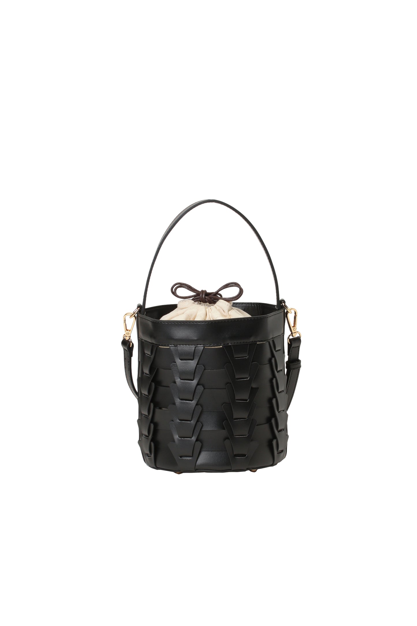 v piece mesh bucket bag