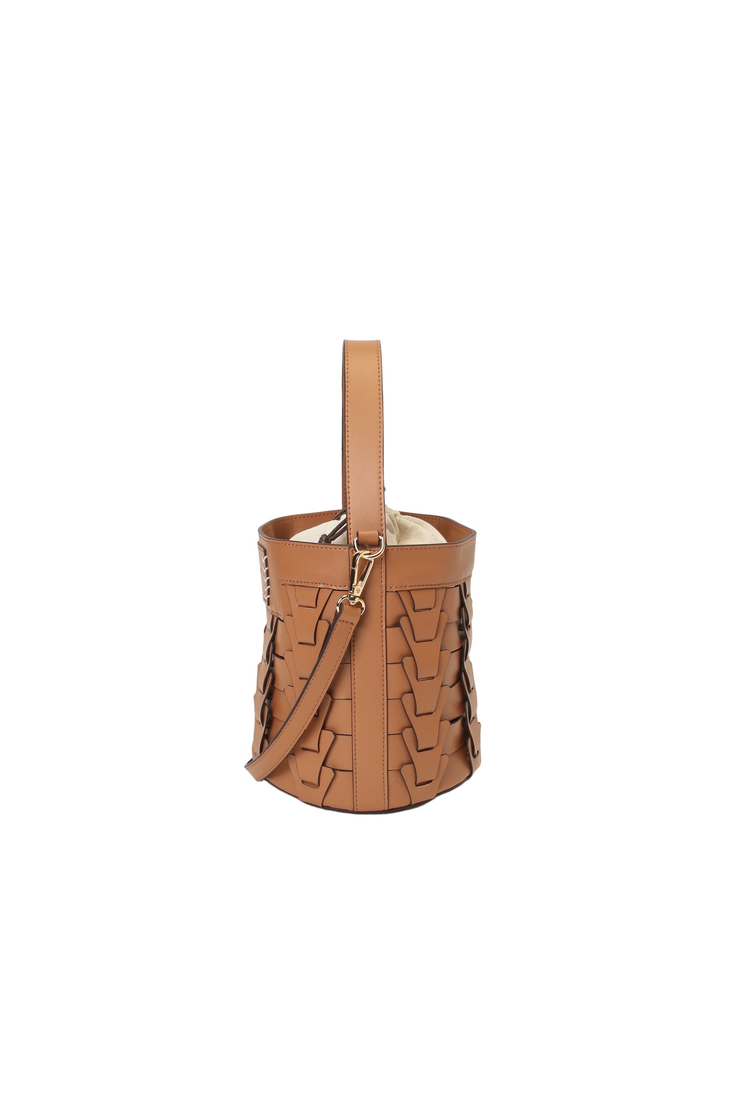 v piece mesh bucket bag