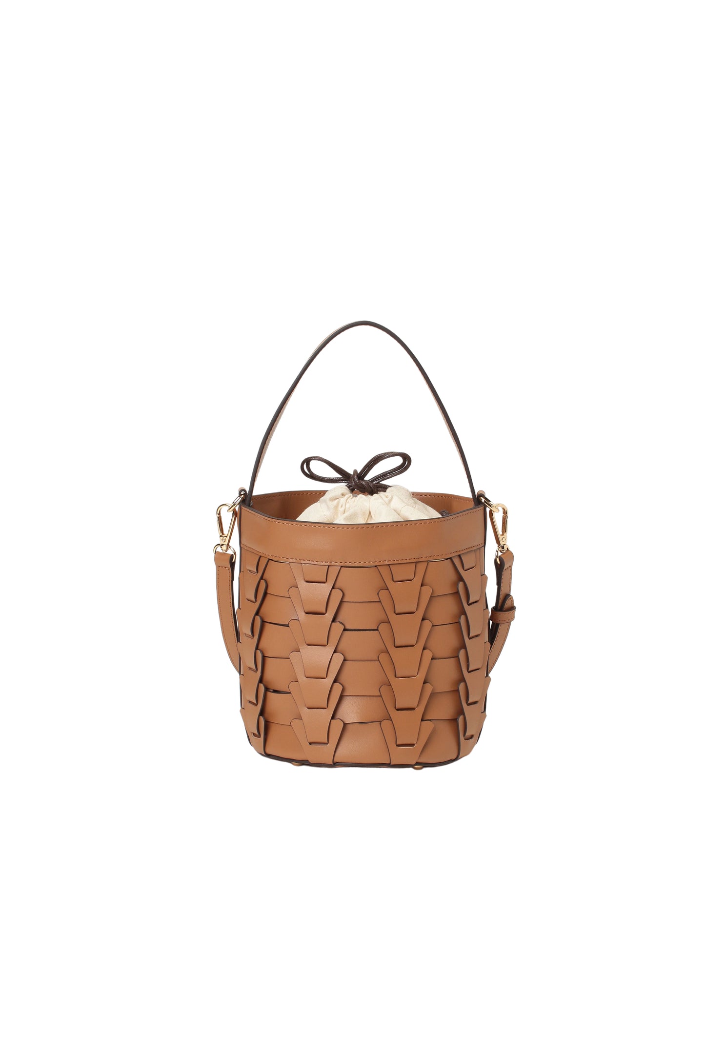 v piece mesh bucket bag