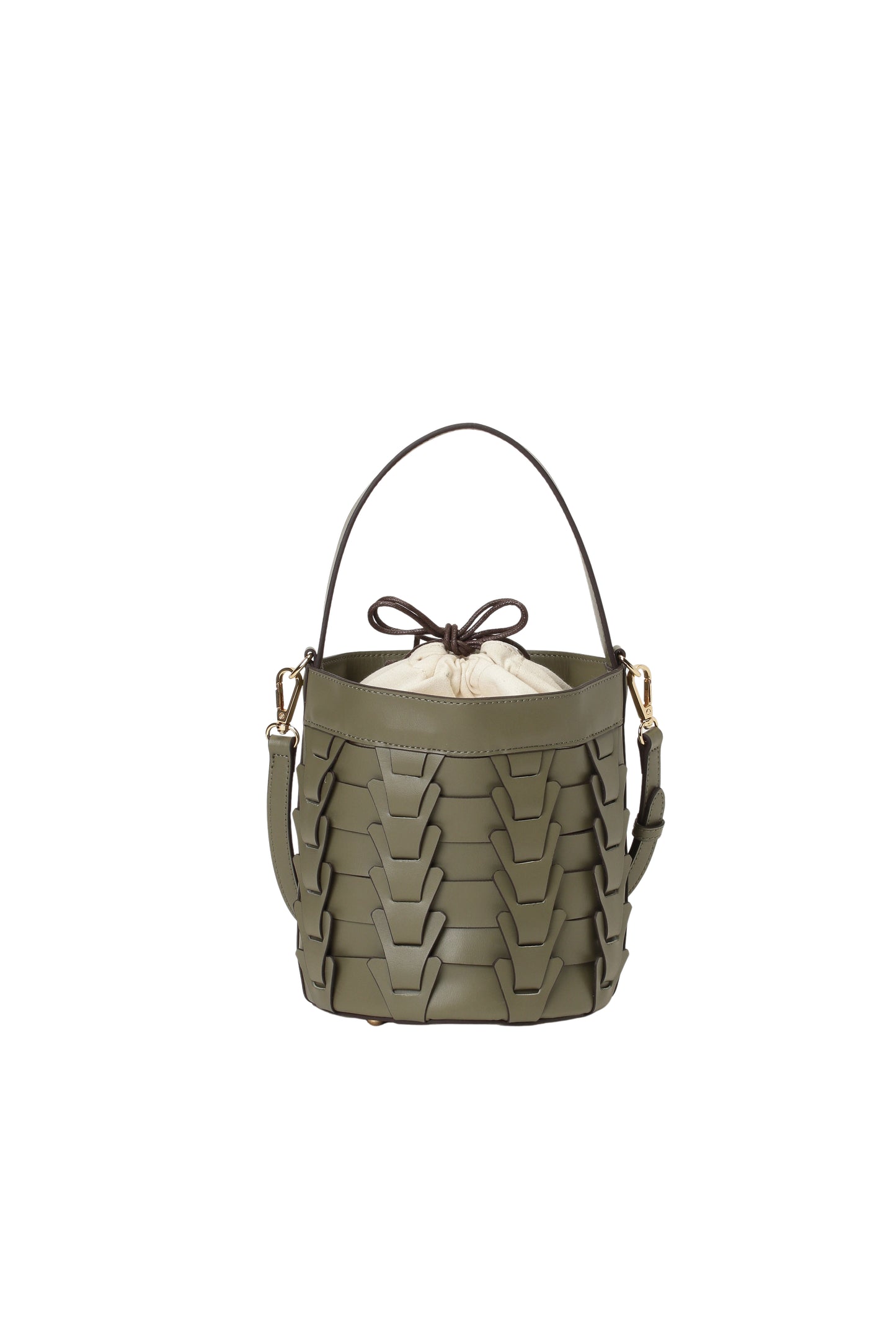 v piece mesh bucket bag