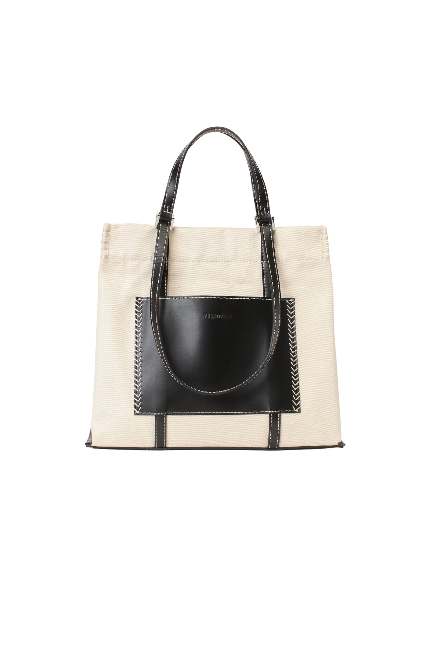 w handle canvas tote