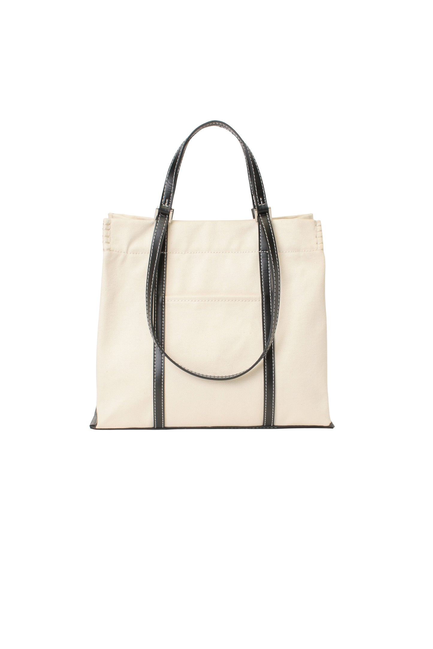 w handle canvas tote