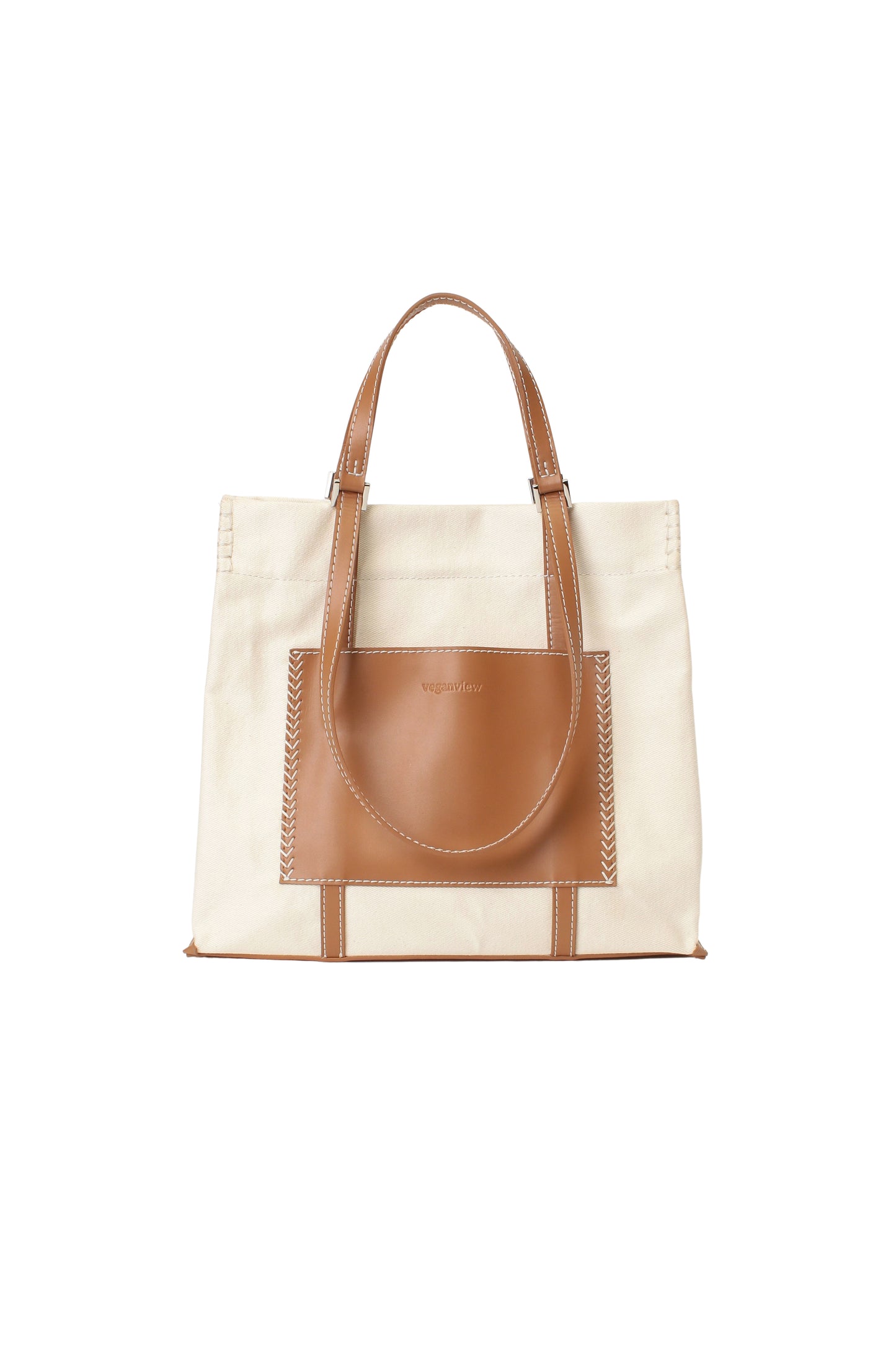 w handle canvas tote