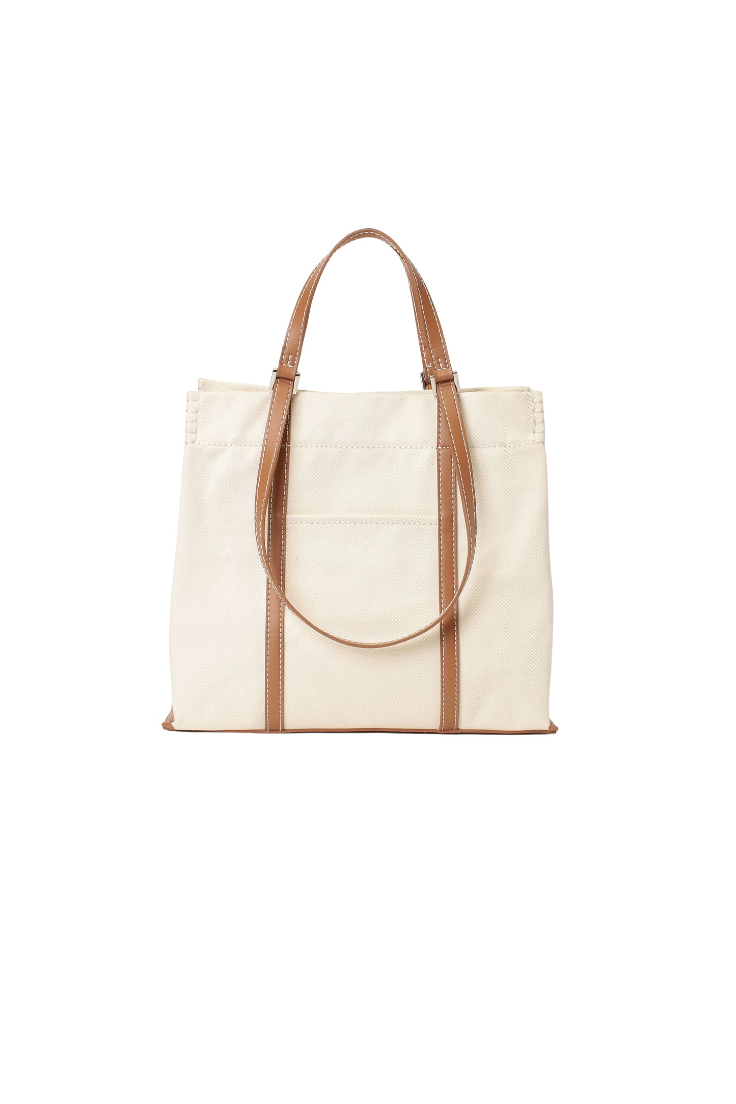 w handle canvas tote