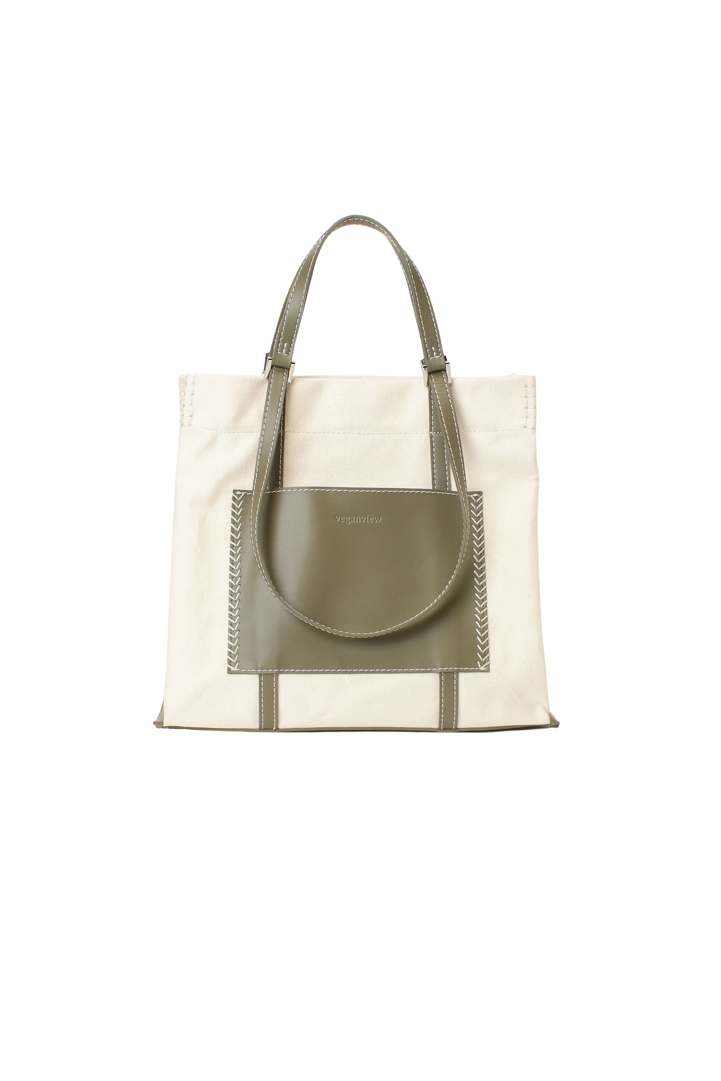 w handle canvas tote