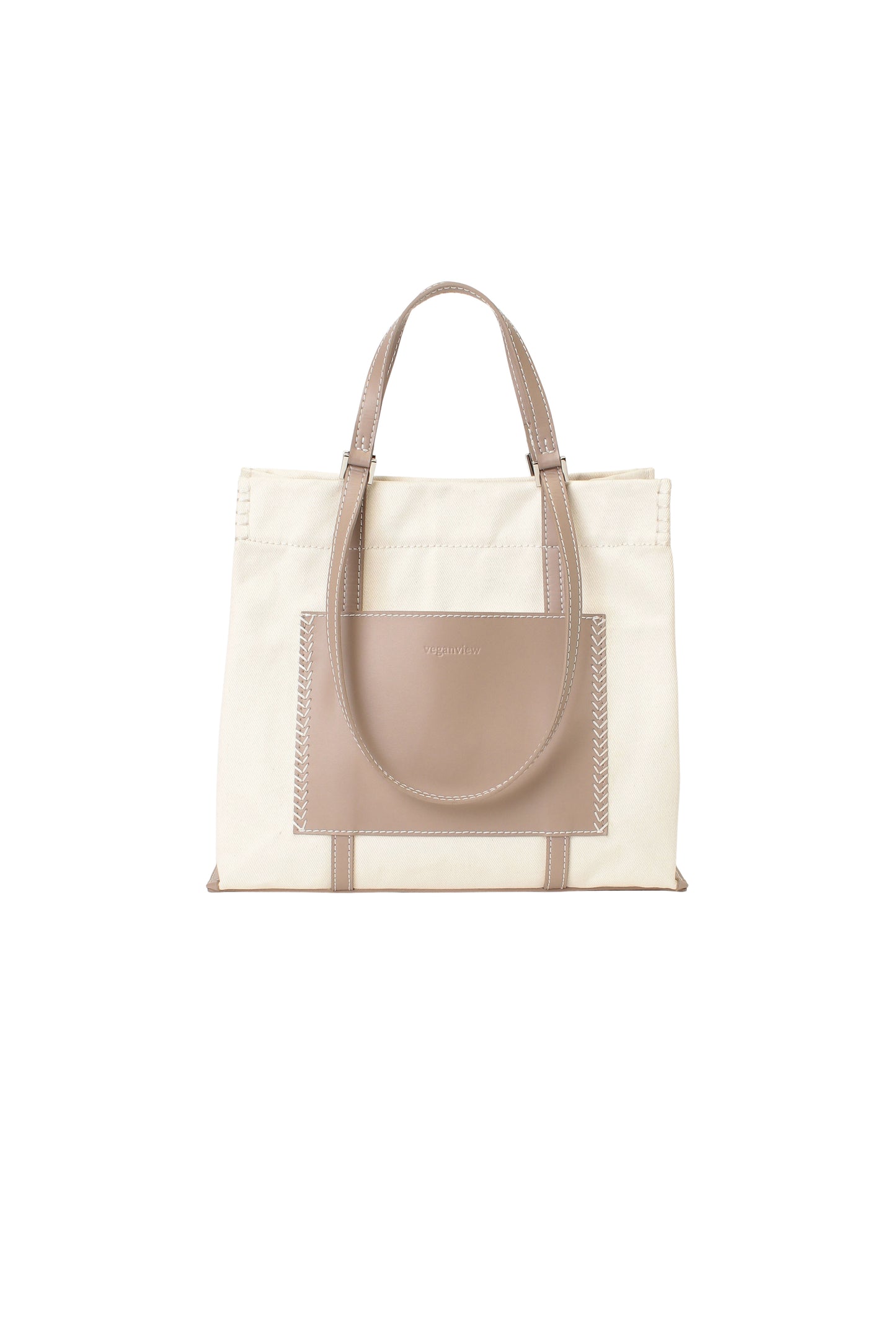 w handle canvas tote