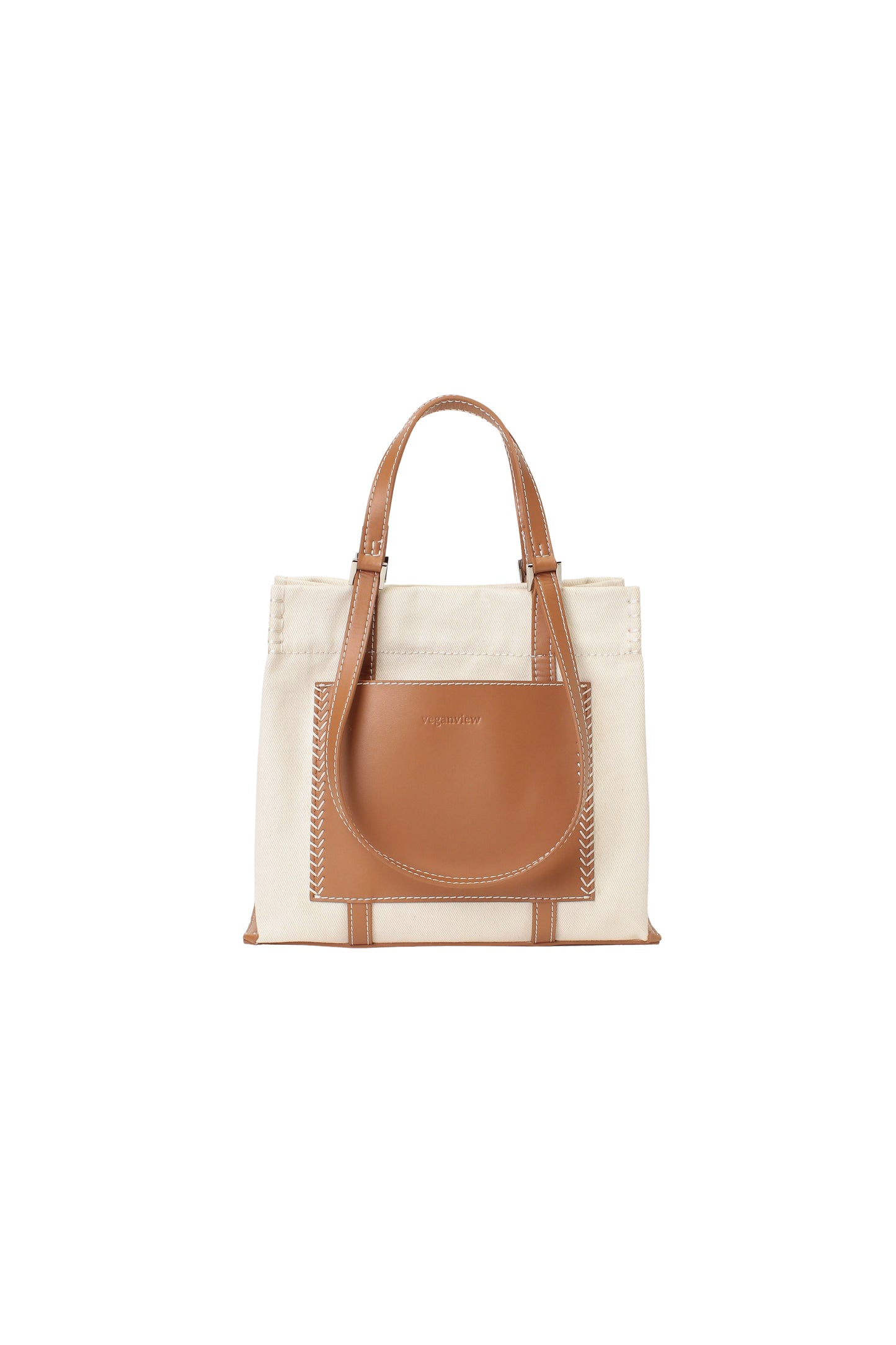 w handle canvas mini tote