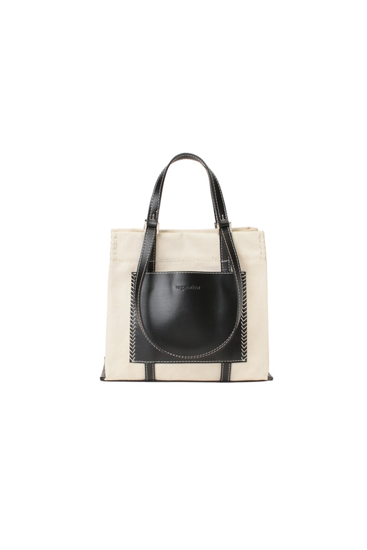 w handle canvas mini tote